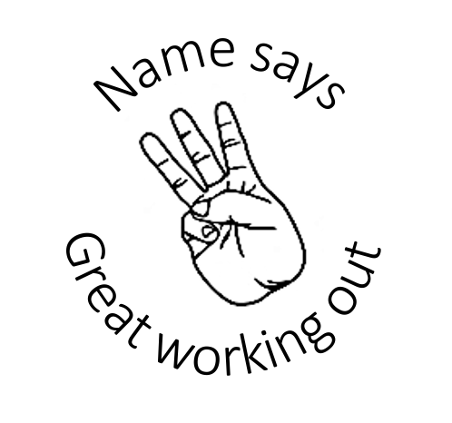 Great Working Out stamp - STAMP IT, By Miss. M