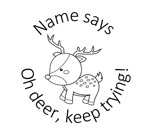 Oh deer Stamp - STAMP IT, By Miss. M