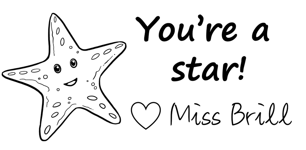 Starfish Rectangle Stamp - STAMP IT, By Miss. M