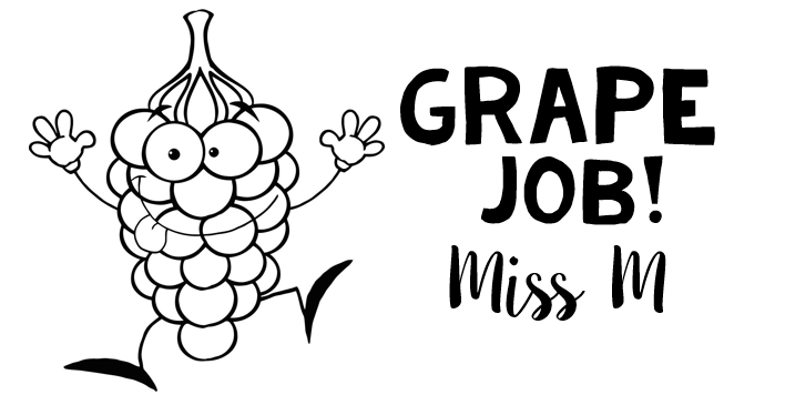 Grape Rectangle Stamp - STAMP IT, By Miss. M