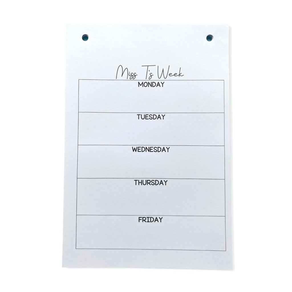 Weekly Plan Refills - STAMP IT, By Miss. M
