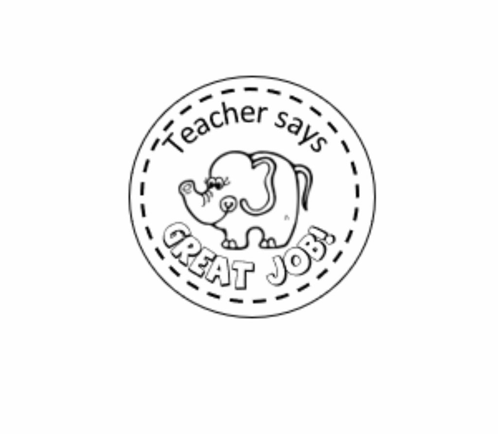 Elephant stamp 38mm - STAMP IT, By Miss. M