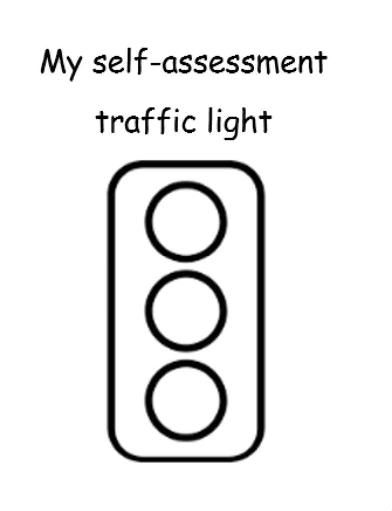 Traffic light Assessment Stamp - STAMP IT, By Miss. M