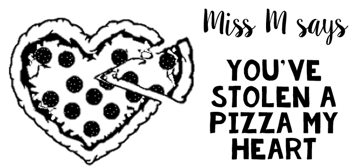 Pizza Rectangle Stamp - STAMP IT, By Miss. M