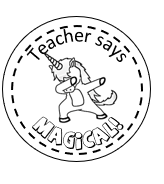 Unicorn dance stamp 38mm - STAMP IT, By Miss. M