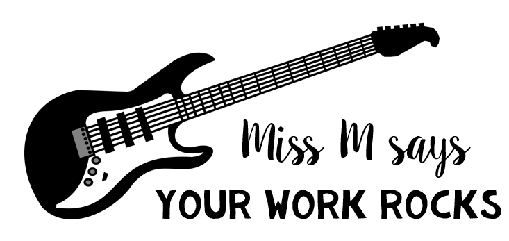 Guitar Rectangle Stamp - STAMP IT, By Miss. M